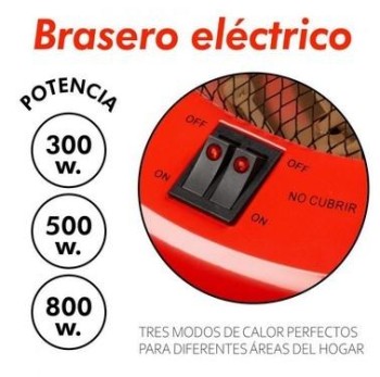 BRASERO ELECTRICO HAYDENT 800W. 40 CMS.
