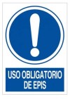 CARTEL (DIN-A4) USO OBLIGATORIO DE EPIS O-499