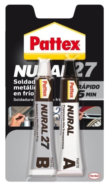PEGAMENTO PATTEX NURAL 27 120ML SOLDADURA EN FRIO 5M
